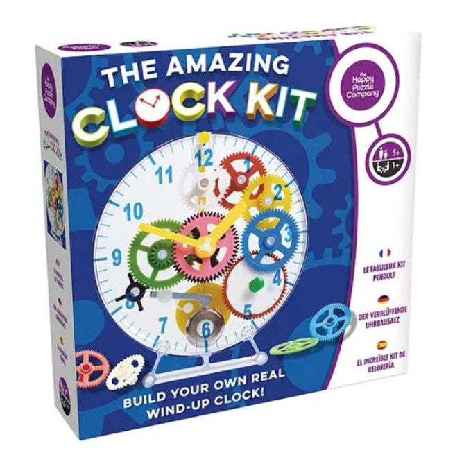 Box containing The Amaxzng Clock Kit science set.