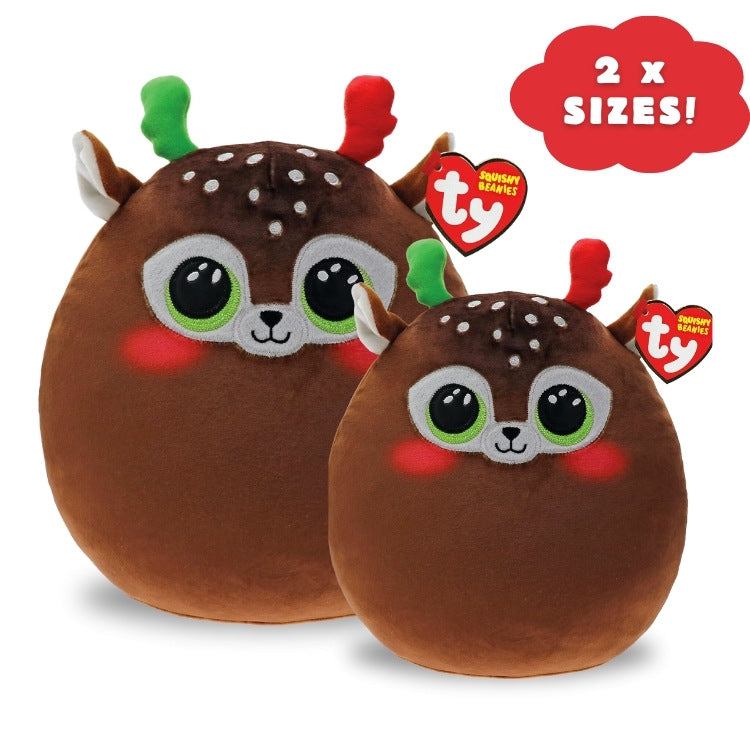 TY Squishy Beanie Minx - Reindeer 2 sizes
