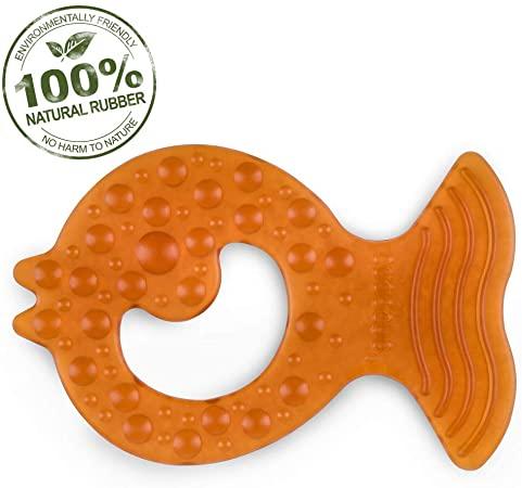 Natural Rubber All-Stage Fish Teether The Toy Shop