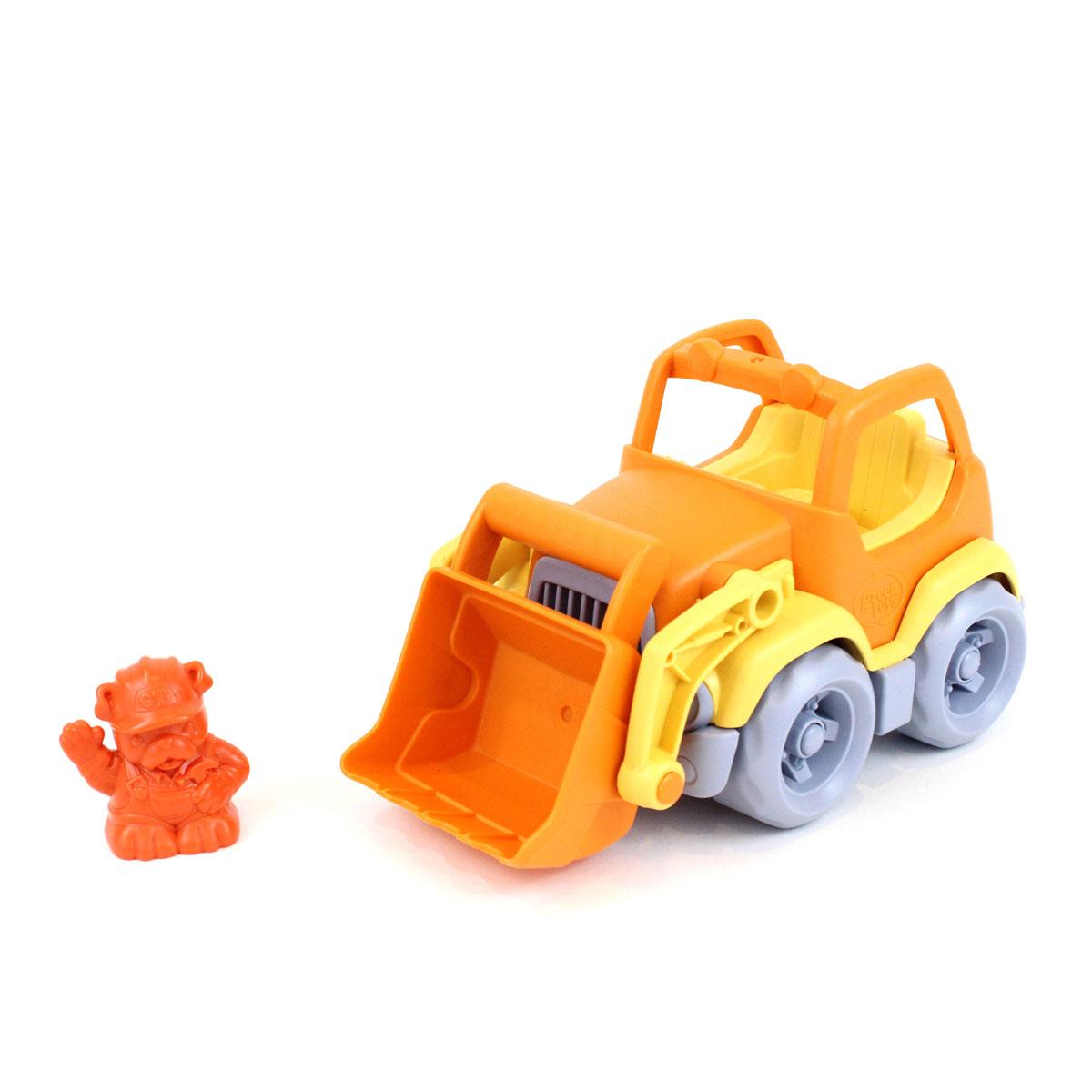 Child's toy scooper with red figure.
