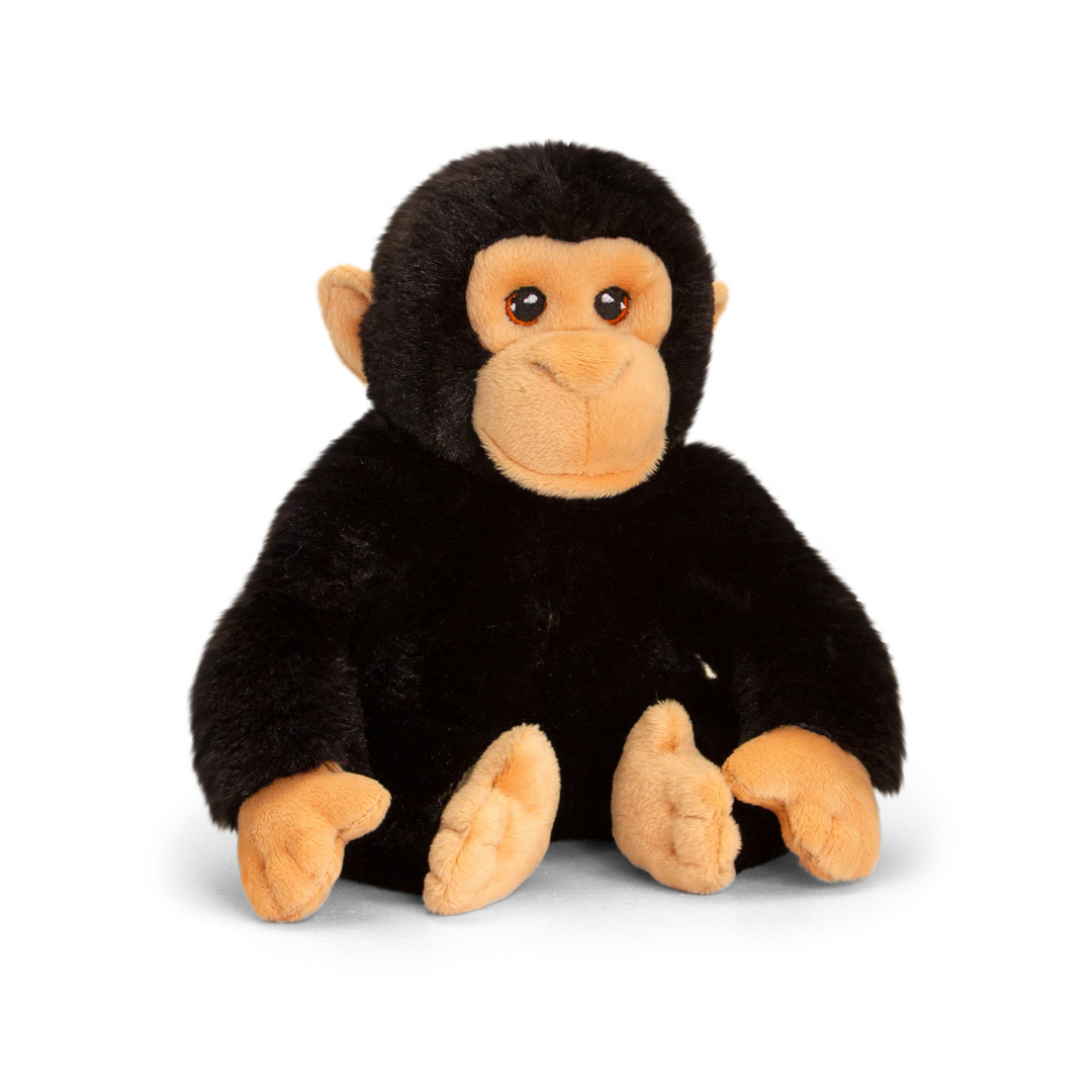 Black soft chimp toy.