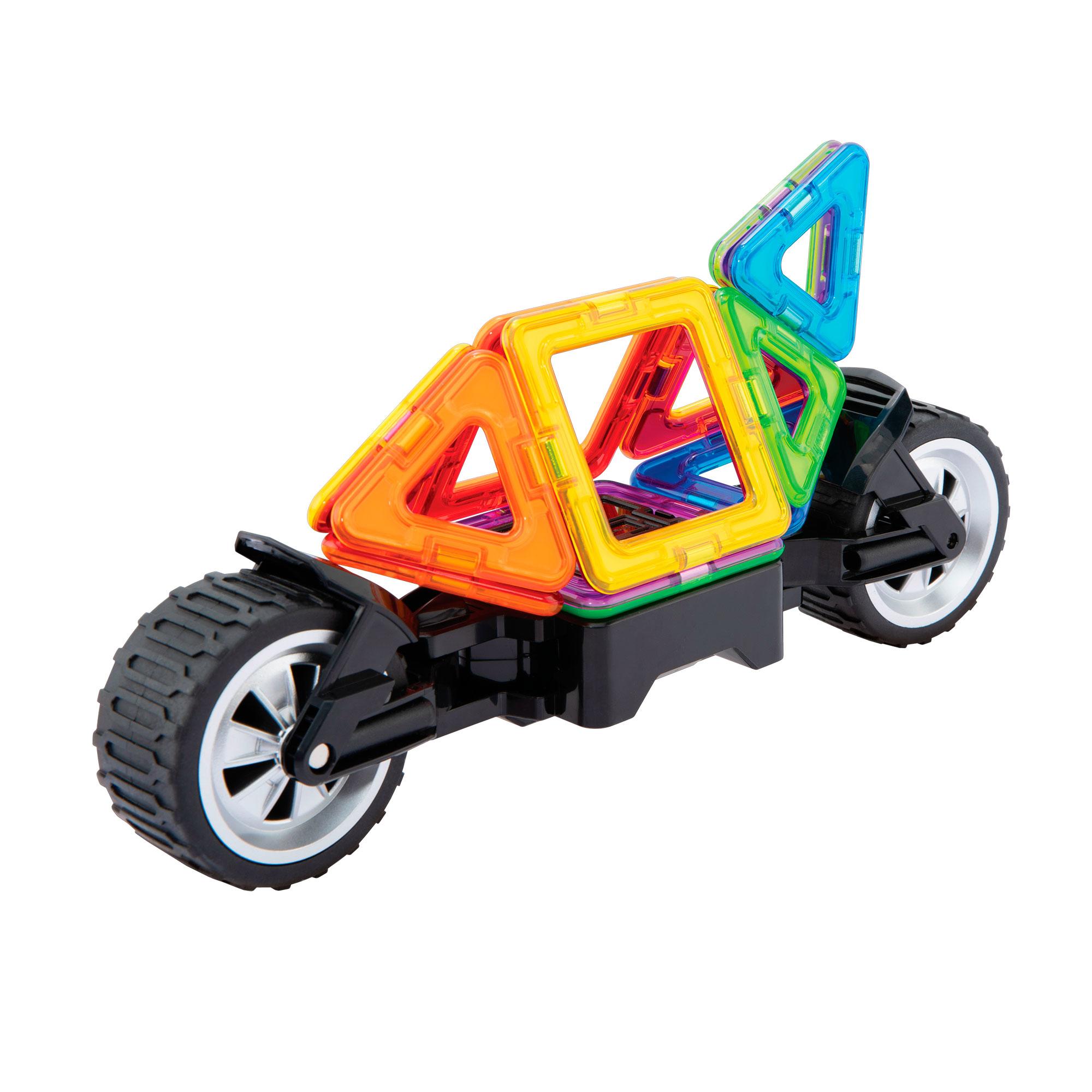 Magformers parts made up into a kart.