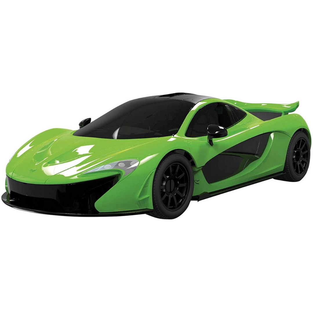 Bright green McLaren Airfix model car.