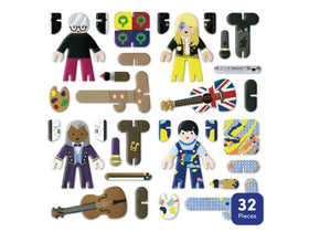 Cut out pieces for talent show set.
