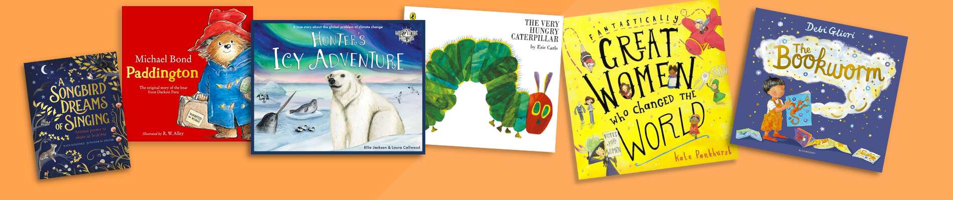 A selection of children's books and activity pads.