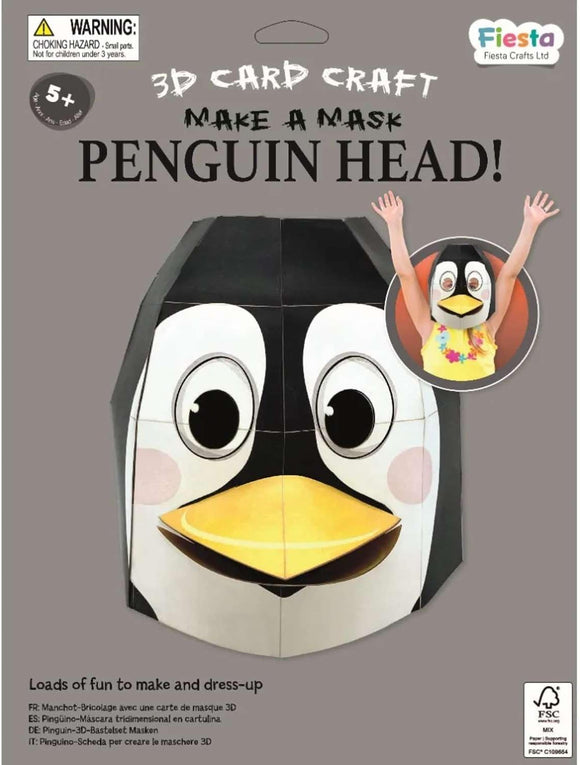 Penguin 3D Mask Card Craft Kit