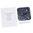 An open book titled "A Songbird Dreams of Singing" by Puffin features a whimsical poem on the left page and an enchanting illustration of sleeping animals nestled in a tree under a starry night sky on the right—perfect as a bedtime storybook.