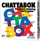 Box cover of Chattabox by Cheatwell Games: The quick-thinking word game with colorful letters, perfect party fun for 3-6 players ages 8 and up.