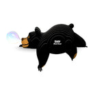 A cartoon black bear with a brown face and “EUGY Black Bear” on its side playfully blows a shiny bubble, making this EUGY puzzle fun and educational decor for kids’ rooms.