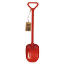 The Crazy Coast Eco 100% Recycled Spade - 20" is a red shovel with a triangular handle made from recycled materials, perfect for explorers aged 3 and up.