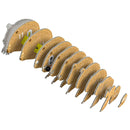 A series of eco-conscious EUGY Wombat cardboard figures crafted by EUGY, each varying in size but consistent in shape and marked with numbers. These wombat-themed cutouts create a sequence that mimics a wave or spiral design, inviting you to immerse yourself into their enchanting universe.