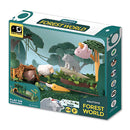 The Halftoys World Set - Forest by Halftoys is a magnetic animal playset for ages 3+, featuring forest animals like a sheep, rhinoceros, and pig with “Play on Dinorama.” Encourages STEM learning and imaginative play.