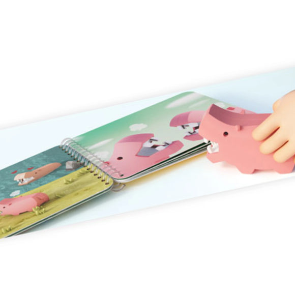 Halftoys Picture book - Hippo