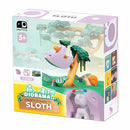 The Halftoys Diorama - Sloth by Halftoys comes in a vibrant box with a sloth-in-tree illustration and 3+ age icon, ideal for creative, educational play for young sloth fans.