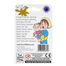 The image shows the back of the Horrid Henry Smelly Nappy Baby Card Game by University Games, ideal as a children's gift. It includes 54 jumbo-sized cards and a humorous illustration of two characters, one with a toddler. The package also features a barcode.
