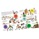 The "If the World Were 100 Animals" infographic by Bloomsbury fascinates animal lovers with diverse pets like dogs, cats, fish, and birds. Colorful circles highlight numbers: 33M dogs, 23M cats, 12M fish, and 26M small mammals. Various pet images create a global park of furry friends.