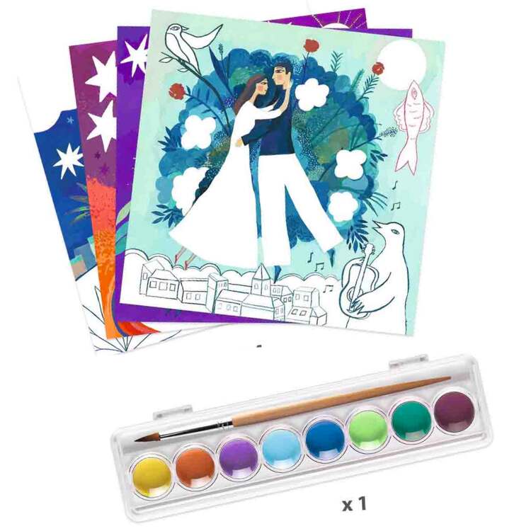 In a Dream Inspired by Marc Chagall Gouache Art Kit - 0