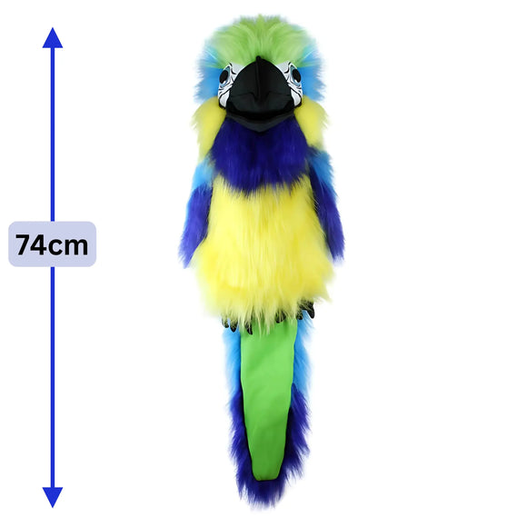Blue Gold Macaw Hand Puppet - Large