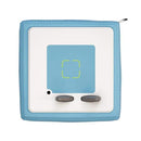 Top view of blue Toniebox.