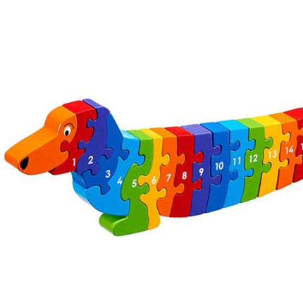 Wooden Dog Number 1-25 Jigsaw Puzzle - 0