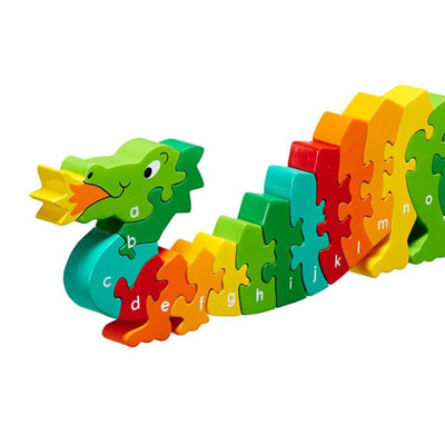 Wooden Dragon Alphabet a-z Jigsaw Puzzle - 0