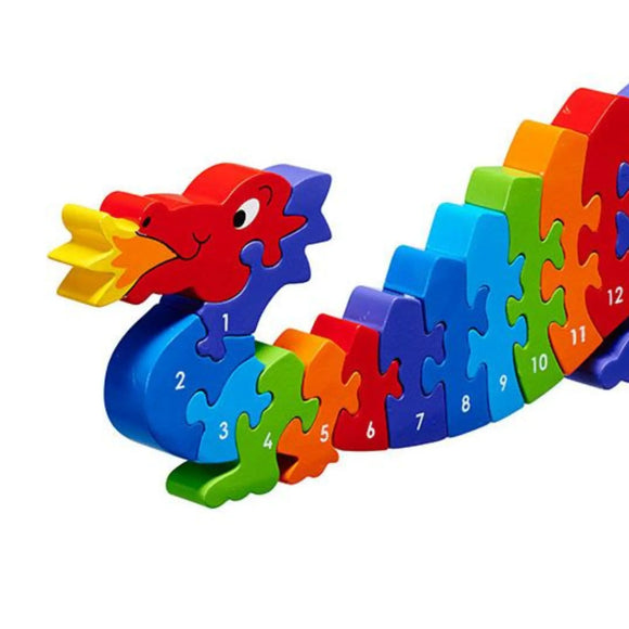 Wooden Dragon Number 1-25 Jigsaw Puzzle