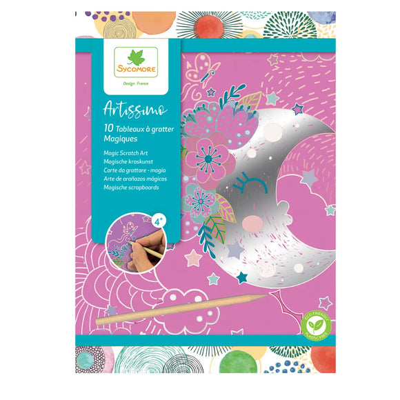 Artissimo Small Scratch Art Magic - 10 Pieces