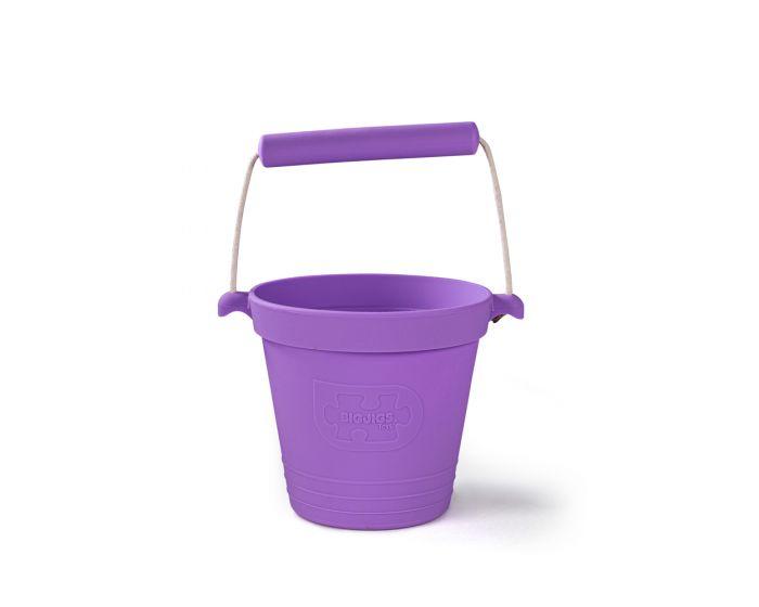 Purple play bucket for beach, bath or garden.