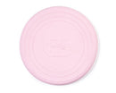 Introducing the blush pink Foldable Flyers from The Toy Shop, featuring concentric circles and a central logo with "BIGJIGS toys." This eco-friendly silicone frisbee offers sustainable fun for hours.