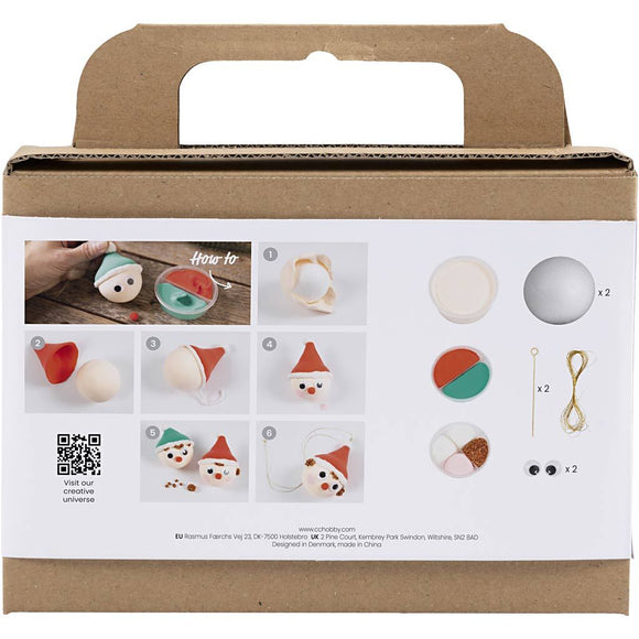 Mini Craft Kit Christmas Elf Baubles