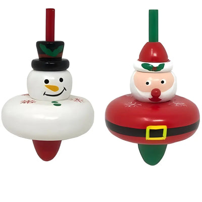 Wooden Christmas Spinning Top