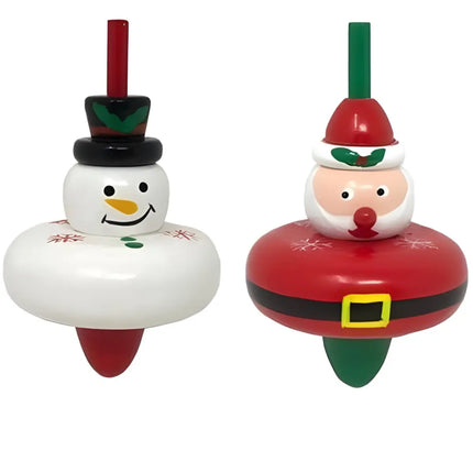Wooden Christmas Spinning Top