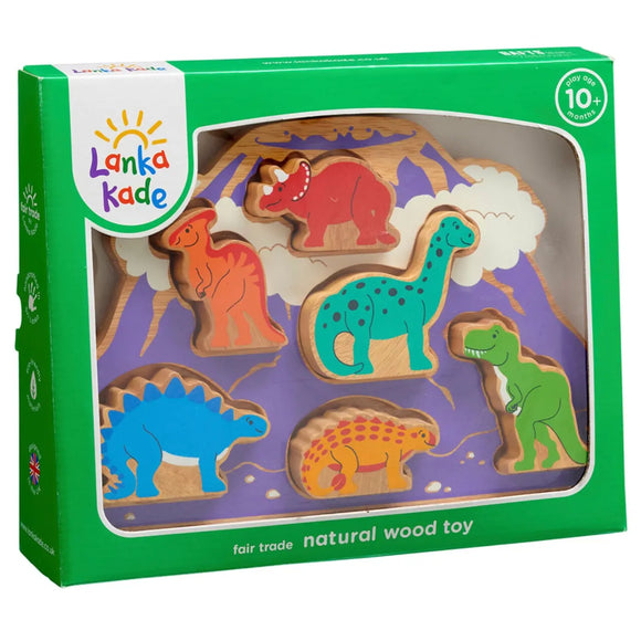Wooden Dinosaur Shape Sorter Puzzle