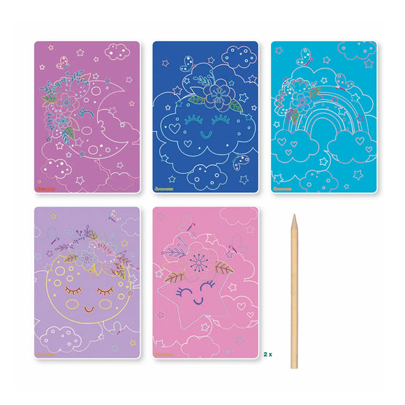 Artissimo Small Scratch Art Magic - 10 Pieces