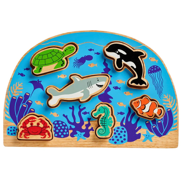 Wooden Sealife Shape Sorter Puzzle