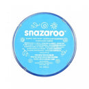 Turquoise blue Snazaroo face paint.