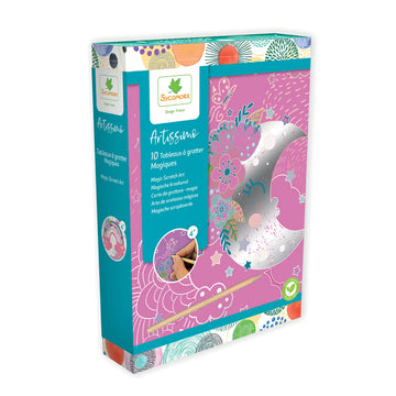 Colorful packaging of Artissimo children's art product on a white background