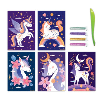 Artissimo 10 Glitter Boards - Starry Unicorns - 0