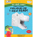 T-Rex Colour-in 3D Mask Card Craft-1