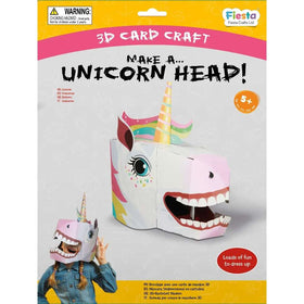 Unicorn 3D Mask Card Craft Kit - 0