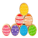Natural Wood Eggs - Set of 7-2
