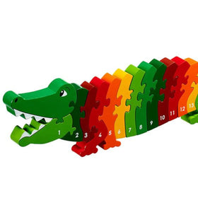 Wooden Crocodile Numbers 1-25 Jigsaw Puzzle