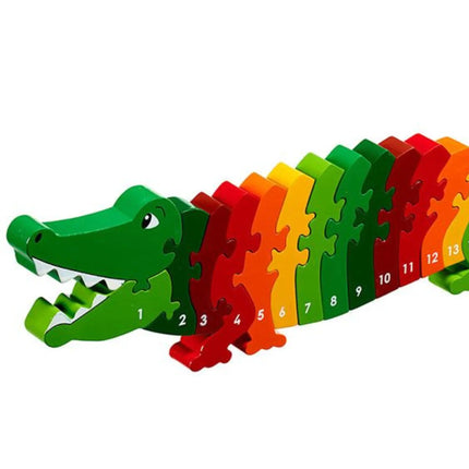 Wooden Crocodile Numbers 1-25 Jigsaw Puzzle