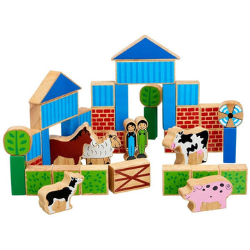Wooden Farm Building Blocks