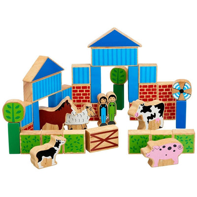 Wooden Farm Building Blocks