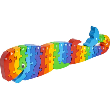 Wooden Whale Alphabet a-z Jigsaw Puzzle - 0