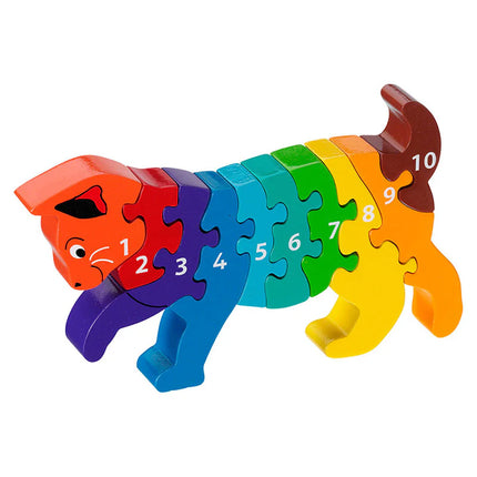 Wooden Cat Number 1-10 Jigsaw Puzzle