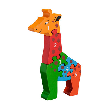 Wooden Giraffe 1-5 Jigsaw Puzzle