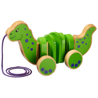 Wooden Dinosaur Pull-along Toy - 0