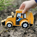 Wooden Digger Push-along Toy-1